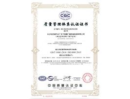 ISO9001 international quality management system certification